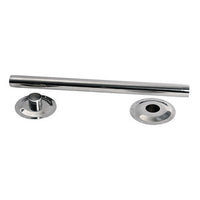Polished stainless steel table pedestal