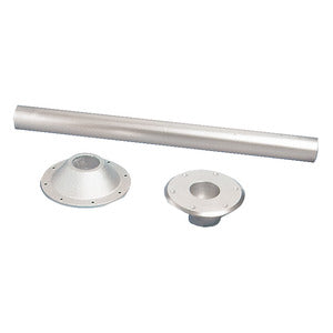 Table pedestal anodized aluminium Heavy Duty 70 cm