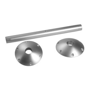 Aluminium table leg w/holding plate