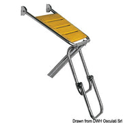 Stern plattform with ladder 58x52 cm