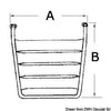 Stern plattform with ladder 45x45 cm