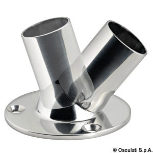 Swiveling ball joint for platforms, gangplanks, awnings, outboard engine brackets