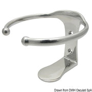1 cup drink holder AISI 316 screw fixation 106x106