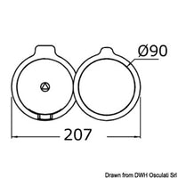 Swing-Out glass/cup/can holder 1/2 cups