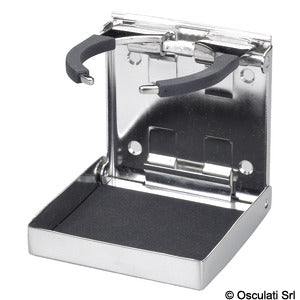 Adjustable and folding glass and can holder