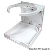 Foldable plastic glass holder