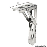 Folding arm for tables and seats