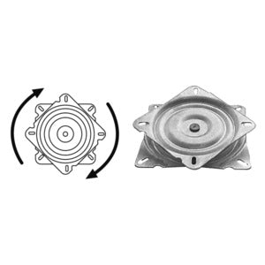 SS rotating base guided w/seat