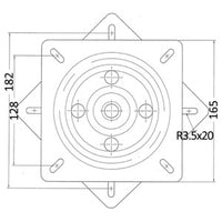 SS rotating base guided w/seat