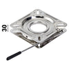 SS rotating base guided + snap lock