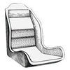 Ergonomic seat frame