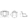 Seat frame only for 48.680.10