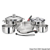 Stackable pots/pans SS inside