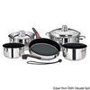 Stackable pots/pans SS inside