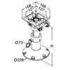 Base and column + seat support height 340/470