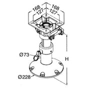 Base and column + seat support height 340/470