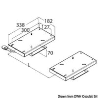 Twin slides for double seat