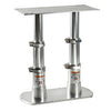 Double pedestal ss handles base 615 x 300 mm