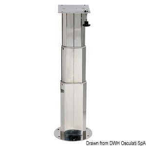 Stainless steel telescopic table pedestal