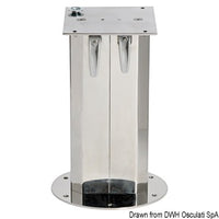 Stainless steel telescopic table pedestal