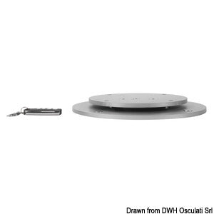 Foldable 2-stage table pedestal 12V 90° swivelling