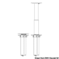 Foldable 2-stage table pedestal 12V 90° swivelling