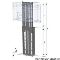 UP-DOWN TV-LIFT 650 mm 12 V