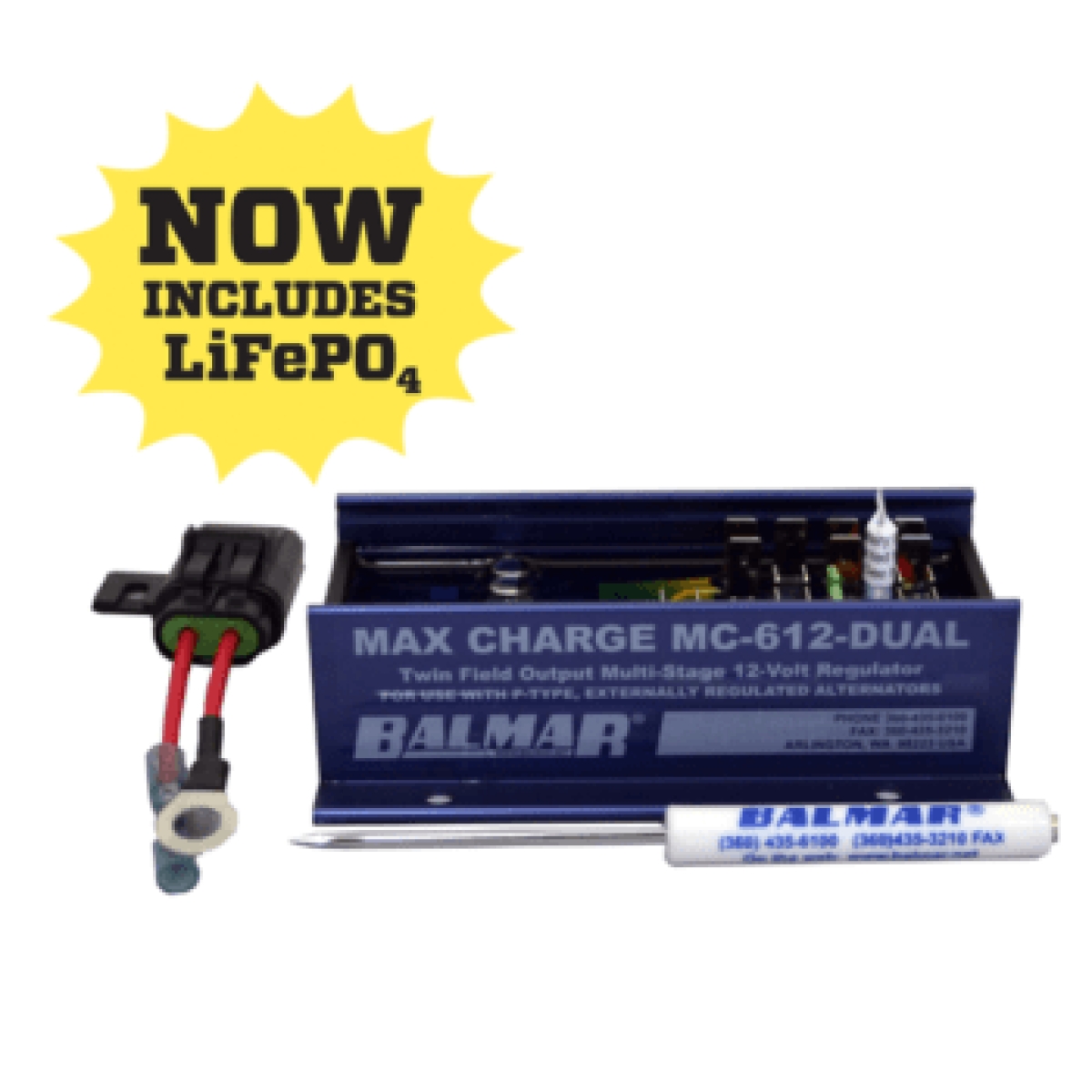 Regulator, Dual MC612 Multi-Stage, 12v, w/o Harnesses