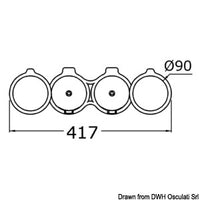 Swing-Out glass/cup/can holder 2/4 cups