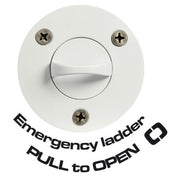 3-step emergency ladder w/ front screws