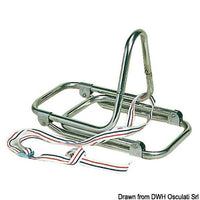 Folding rubber dinghy ladder