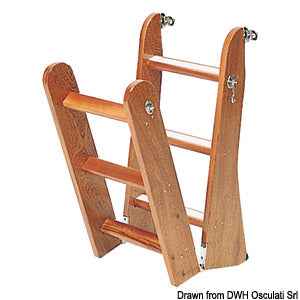 Mahogany ladder 4 steps