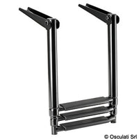 Telescopic ladder f.platforms AISI316 3 steps