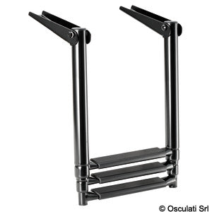 Telescopic ladder f.platforms AISI316 3 steps