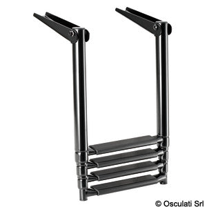 Telescopic ladder f.platforms AISI316 4 steps