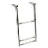 Telescopic large ladder AISI316 3 steps
