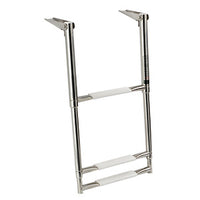 Telescopic large ladder AISI316 3 steps