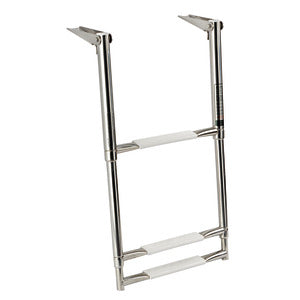 Telescopic large ladder AISI316 3 steps