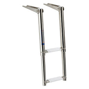 Telescopic narrow ladder AISI316 2 steps