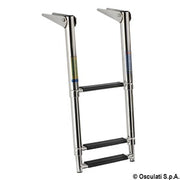 Telescopic standard ladder AISI316 black 3 steps