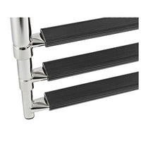 Telescopic standard ladder AISI316 black 4 steps