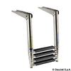 Telescopic standard ladder AISI316 black 4 steps