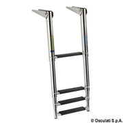 Telescopic standard ladder AISI316 black 4 steps