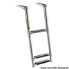 Telescopic large ladder AISI316 black 3 steps