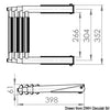 BIG telescopic ladder for platform 4 steps