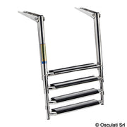 BIG telescopic ladder for platform 4 steps