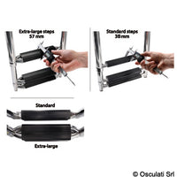 Big under-platform sliding ladder
