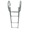 3-step (white) telescopic ladder w/handles