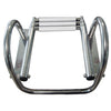 4-step (white) telescopic ladder w/handles