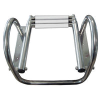 3-step (white) telescopic ladder w/handles